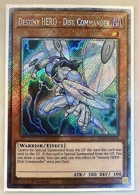Yugioh! 1x Destiny HERO - Disk Commander RA03-EN176 Platinum Secret Rare NM-image
