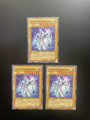 Yugioh Elemental Hero Neos POTD-EN001 Unlimited Edition Common Damaged X3-image
