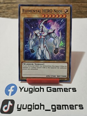 Yu-Gi-Oh Elemental Hero Neos SHVA 1st Edition Super Rare Light Played -image