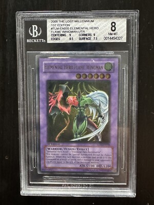 Yugioh Elemental Hero Flame Wingman TLM-EN035 1st Edition Ultimate Rare LP-image