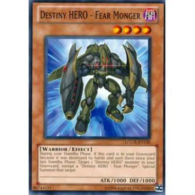 Destiny HERO - Fear Monger - LCGX-EN130 - Common - Unlimited Edition - Lightly P-image