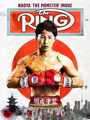 Boxing Naoya Inoue Original Art Ring Magazine Artist John Rivoli Japan Godzilla-image