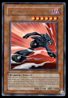 Yu-Gi-Oh! Destiny Hero - Dasher #POTD-EN017 Near Mint-image