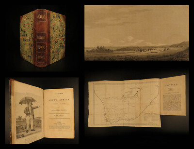 1815 1ed Travels in South Africa Scottish Campbell King Slavery Illustrated MAP-image