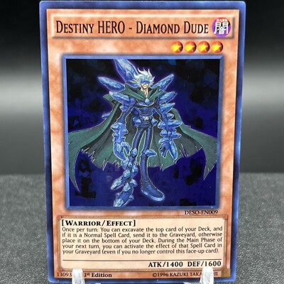 Destiny HERO - Diamond Dude DESO-EN009 1st Edition Yugioh Card-image