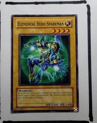 Yugioh Elemental HERO Sparkman YSD-EN010 Unlimited Near Mint-image