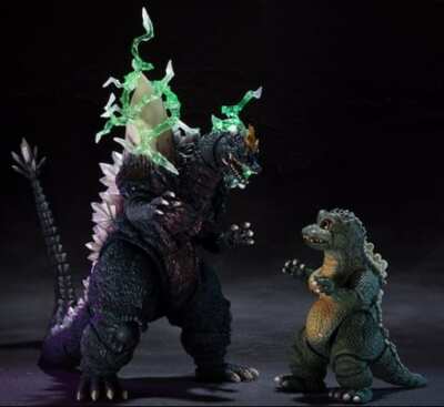 S.H. MonsterArts Space Godzilla & Little Godzilla Special Color Figure Japan-image