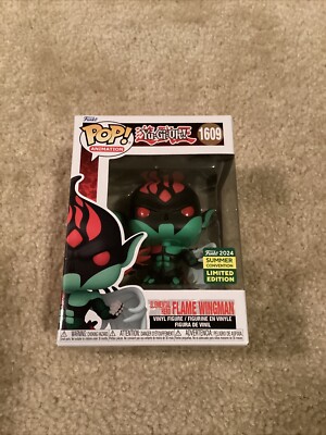 FUNKO POP! ELEMENTAL HERO FLAME WINGMAN #1609~ 2024 SUMMER CON EXCLUSIVE~ MINT~-image