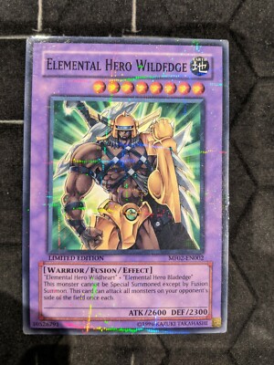 ELEMENTAL HERO WILDEDGE  MF02-EN002  LIMITED EDITION  PARALLEL RARE  Yugioh!-image