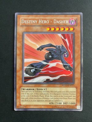 Yugioh Destiny Hero - Dasher POTD-EN017 Rare Unlimited Edition MP-image