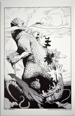 GODZILLA Print Paul Chadwick art 1988 Toho-image