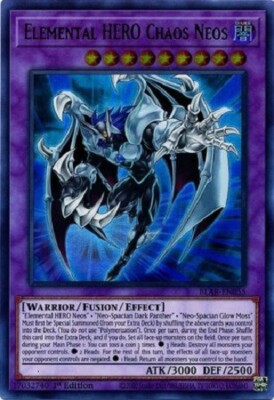 Yugioh - Elemental HERO Chaos Neos - 1st Ultra Rare NM - Free Holographic Card-image