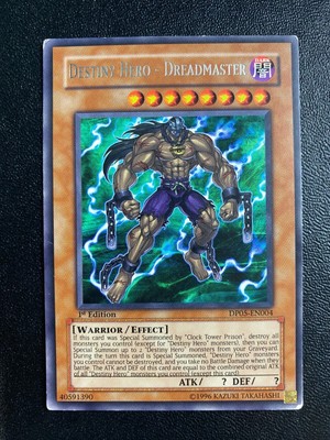 Yugioh Destiny Hero - Dreadmaster DP05-EN004 Rare 1st Edition HP/MP-image