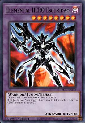 Yu-Gi-Oh! Elemental HERO Escuridao BLC1-EN141 Common 1st Edition NM-image