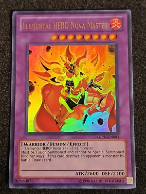 Yugioh! VLP Elemental HERO Nova Master - GENF-EN093 - Ultra Rare - 1st Edition-image