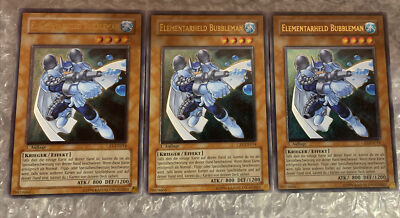 GERMAN PLAYSET Elemental Hero Bubbleman Ultimate Rare 1st Edition CRV-EN014-image