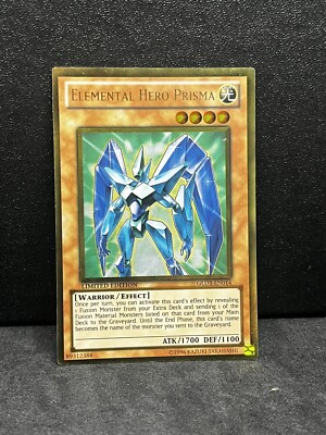 Yugioh Elemental HERO Prisma GLD3-EN014 Gold Rare Limited NM-image
