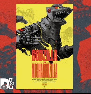 Mondo Toho Godzilla VS MECHAGODZILLA (English Variant) Poster LE 100-image