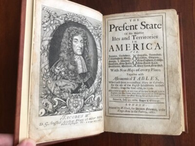 1687 Present State of His Majesties Isles & Territories in America BLOME w/ MAPS-image