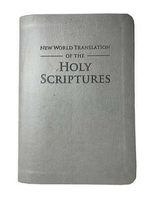 New World Translation of the Holy Scriptures Watch Tower Bible Faux Leather Grey-image