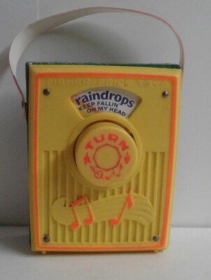 Fisher Price Vintage 1969 Music Box Pocket Radio -image