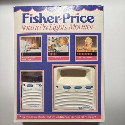 Vintage Fisher Price Sound 'n Lights Baby Monitor  1993! Working In Great Shape!-image