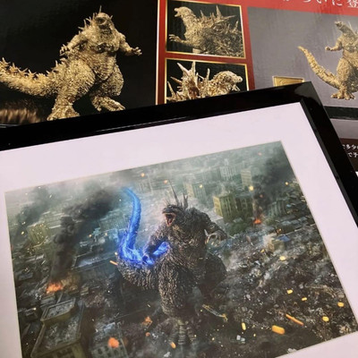 Godzilla -1.0 Framed High Definition Art Character Fine Graph Minus One Lottery-image