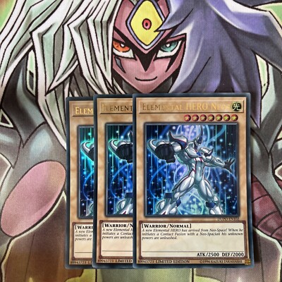 DUPO-EN102 x3 Elemental HERO Neos Ultra Rare Excellent Condition Yugioh-image
