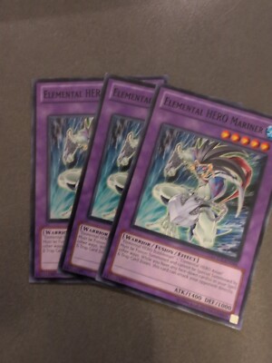 3x Elemental HERO Mariner - LCGX-EN054 - Common - Unl Edition Near Mint LCGX - L-image