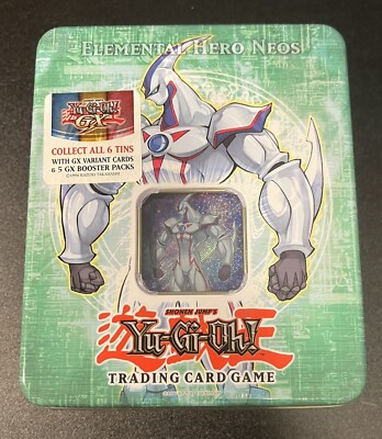 Yu-Gi-Oh! Elemental Hero Neos Collectible Tin 2006 Sealed, Unopened-image