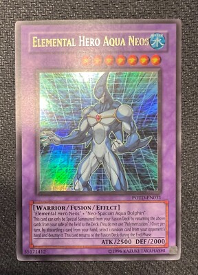 Yugioh Elemental Hero Aqua Neos Unlimited Edition Ultra Rare POTD-EN031 LP-image