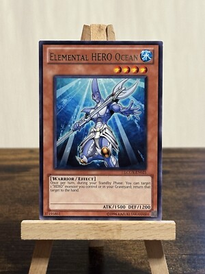 Yugioh Elemental HERO Ocean LCGX-EN025 Rare NM Unlimited-image