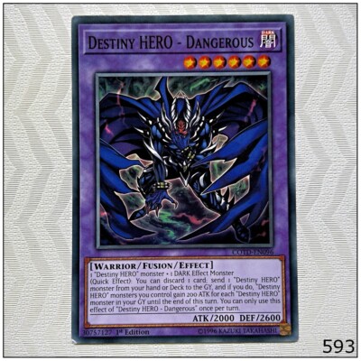 Destiny HERO - Dangerous - COTD-EN096 - Common 1st Edition Yugioh-image