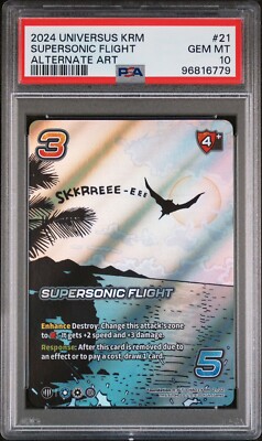 UniVersus Challenger Series Godzilla Supersonic Flight Alt Art PSA 10-image