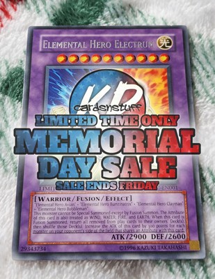Elemental Hero Electrum • Rare • Limited Edition • McDonald's Promo Series 2 (20-image