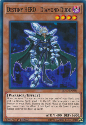 Destiny HERO - Diamond Dude - LEHD-ENA06 - Common - 1st Edition x3 - Near Mint-image