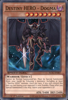 1st Ed Destiny HERO - Dogma SGX1-ENB07 Yugioh-image