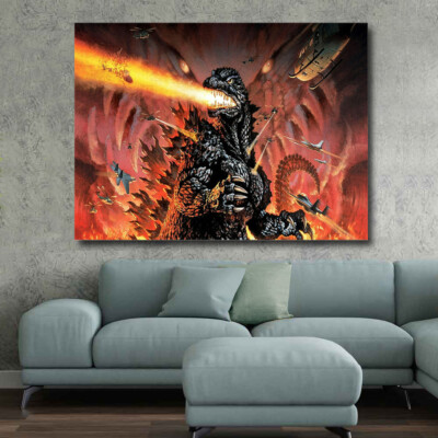 Godzilla - CANVAS OR PRINT WALL ART-image
