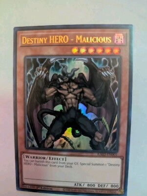 Destiny HERO - Malicious (UR) RA03-EN001 Quarter Century Bonanza 1st Edition-image