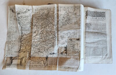 1603 HISTORY of SPAIN LUSITANIA ETHIOPIA INDIA antique FOLIO ILLUSTRATED w/ MAPS-image