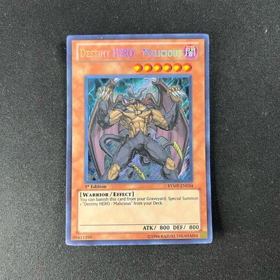 Destiny Hero - Malicious RYMP-EN034 Secret Rare 1st Edition Yugioh-image