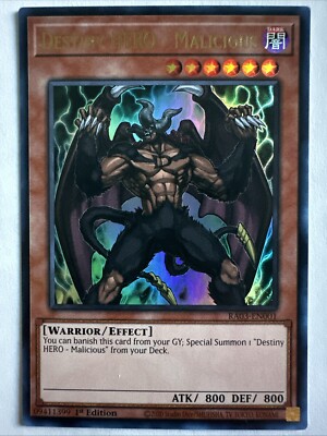 Destiny HERO - Malicious (Quarter Century Secret Rare) RA03-EN001-image