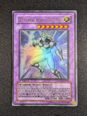 Yugioh - Elemental Hero Glow Neos STON-EN036 1st Edition Ultra Rare NM-image