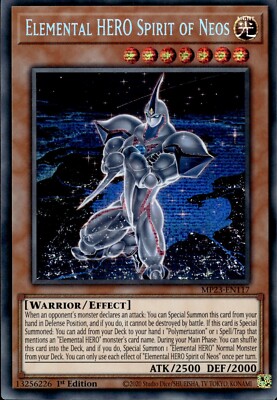 Elemental HERO Spirit Of Neos - Prismatic Secret Rare MP23-EN117 - NM - YuGiOh-image
