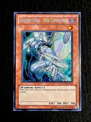 🔥YUGIOH • DESTINY HERO - DISK COMMANDER • SECRET RARE • LCGX-EN133 • NM🔥-image