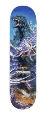 Teddy Fresh Godzilla Skateboard Deck Skate Limited Edition Sealed 8” x 32.25”-image