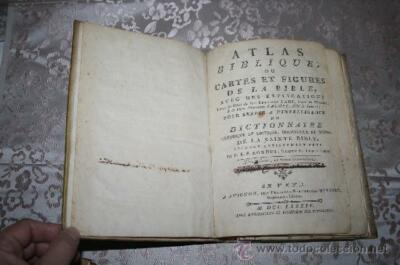 ATLAS BIBLIQUE OU CARTES ET FIGURES DE LA BIBLE BY LE RONDET YEAR 1784-image