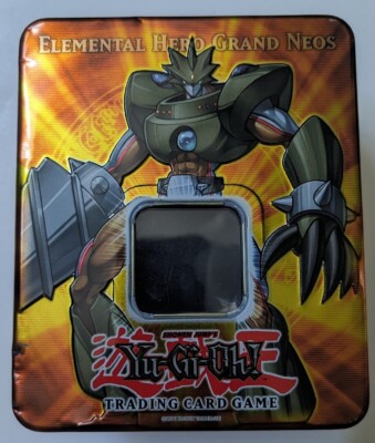 Yu-Gi-Oh! Elemental Hero Grand Neos Collectible Tin, No Cards, W/ Plastic Insert-image