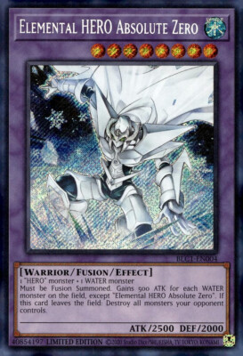 YUGIOH - ELEMENTAL HERO ABSOLUTE - BLC1-EN004 SECRET LIMITED - NM-image
