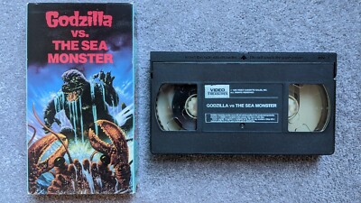 Godzilla vs The Sea Monster VHS 1967 Sci-Fi Horror Video Treasures 1987 Ebirah-image